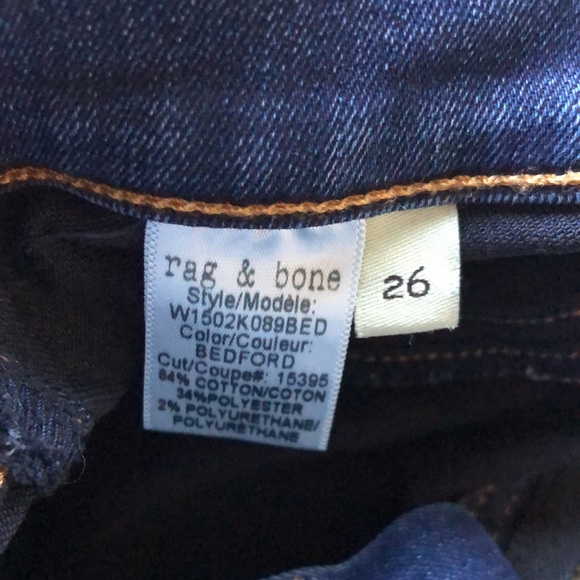 Rag & Bone Cate Mid Rise Ankle Skinny Jeans Size 26 - Picture 6 of 14
